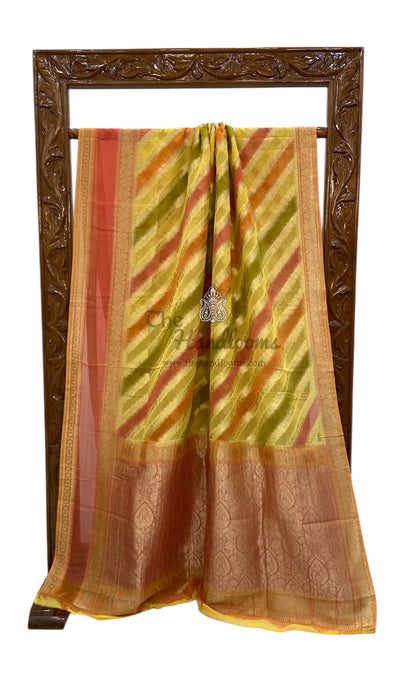 Pure Georgette Banarasi Saree With Digital Print