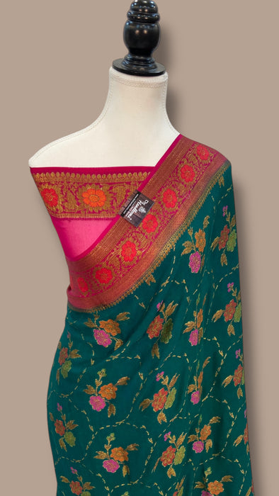 Pure Chiffon Khaddi Banarasi Saree