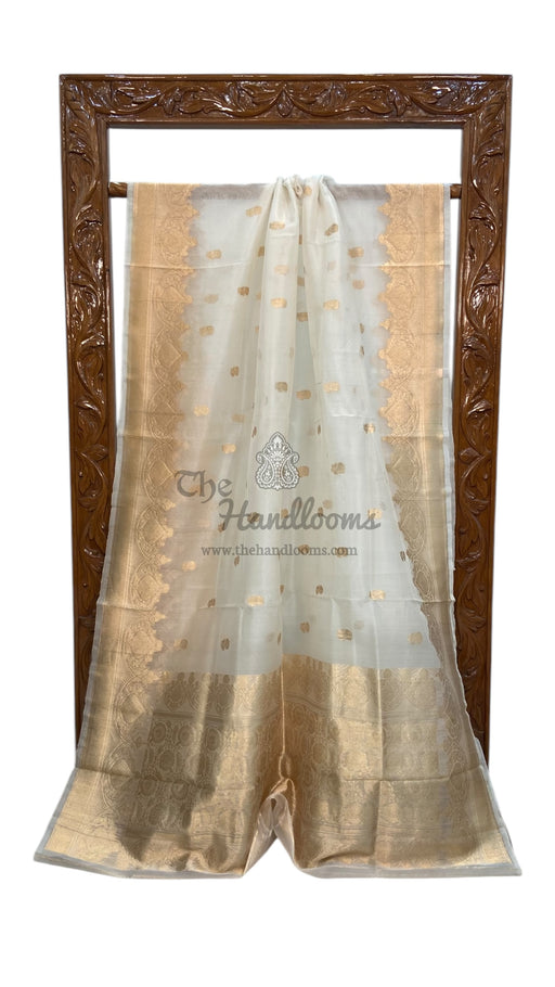 Pure Kora Handloom Banarasi Saree - The Handlooms