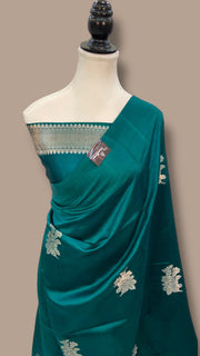 Pure Mango Silk Banarasi Handloom Saree - The Handlooms