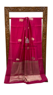 Pure Mango Silk Banarasi Handloom Saree - The Handlooms