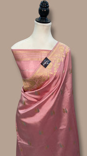 Pure Katan Silk Banarasi Handloom Saree - All over Kadua motifs - The Handlooms
