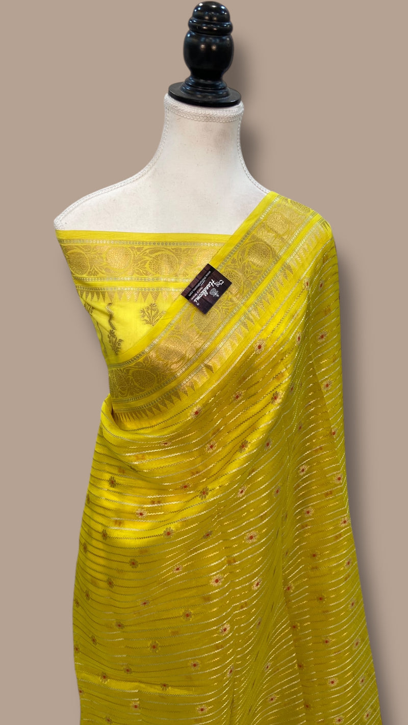 Pure Kora Handloom Banarasi Saree - The Handlooms