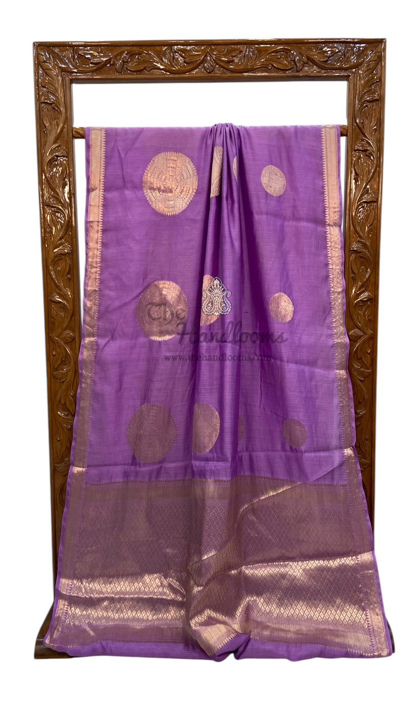 Pure Kota Chex silk Banarasi Handloom Saree - The Handlooms