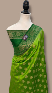 Pure Chiniya Silk Handloom Banarasi Saree - The Handlooms