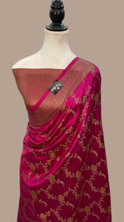 Pure Mango Silk Banarasi Handloom Saree - The Handlooms