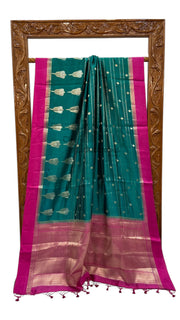 Pure Mango Silk Handloom Banarasi Saree - The Handlooms