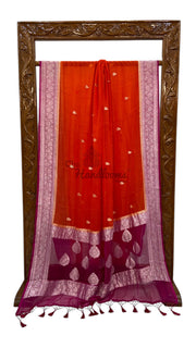 Pure Georgette Banarasi Handloom Saree - The Handlooms