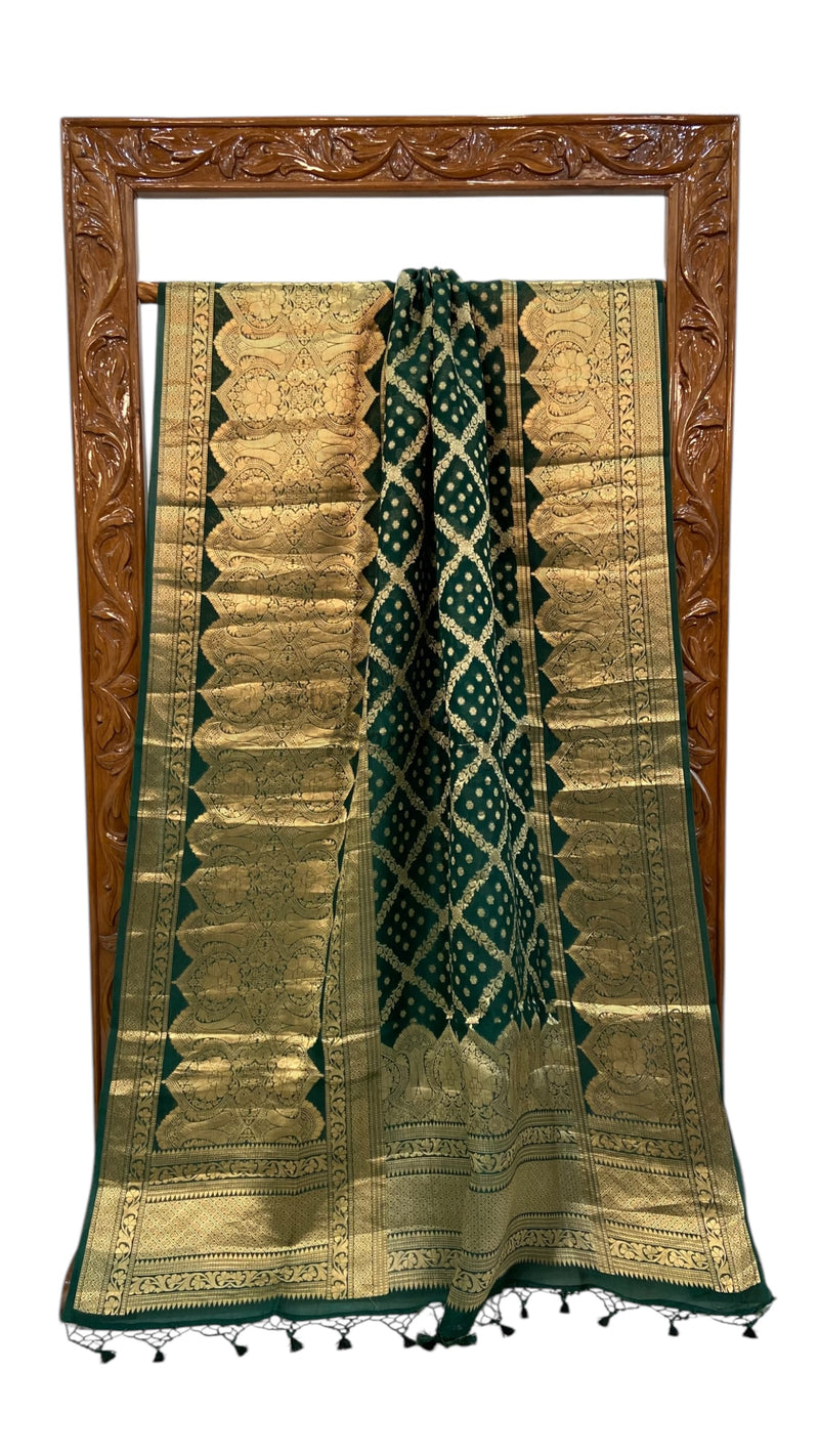 Pure Kora Handloom Banarasi Saree - The Handlooms