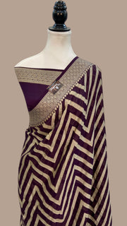 Pure Chiffon Khaddi Banarasi Saree - The Handlooms