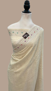 Moonga Georgette Handloom Banarasi Saree - The Handlooms