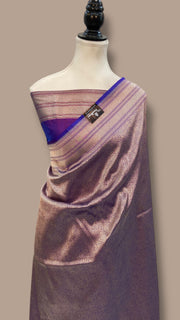 Regal Pure Katan Silk Banarasi Saree – Handwoven Tanchui Brocade - The Handlooms