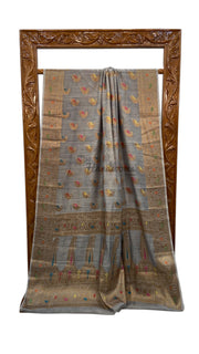 Moonga Georgette Handloom Banarasi Saree - The Handlooms
