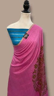 Moonga Georgette Handloom Banarasi Saree - The Handlooms
