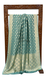 Moonga Georgette Handloom Banarasi Saree - The Handlooms