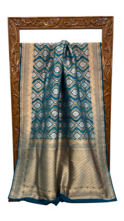 Pure Katan Silk Banarasi Handloom Saree - All over Jaal work With Meenakari - The Handlooms
