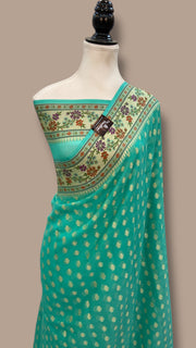 Pure Chiffon Khaddi Banarasi Saree - The Handlooms