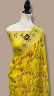 Pure Chiffon Khaddi Banarasi Saree - The Handlooms