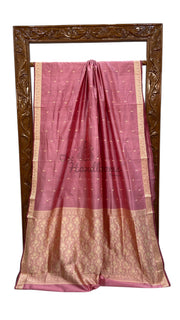 Pure Katan Silk Reshmi Zari Banarasi Handloom Saree - The Handlooms
