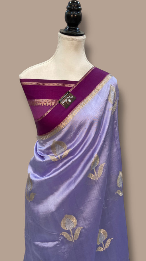 Pure Mango Silk Banarasi Handloom Saree - The Handlooms