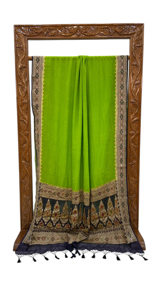 Pure Chiffon Khaddi Banarasi Saree - The Handlooms