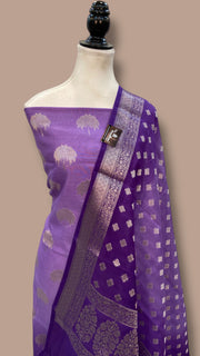 Pure Cotton Banarasi Dress material - The Handlooms