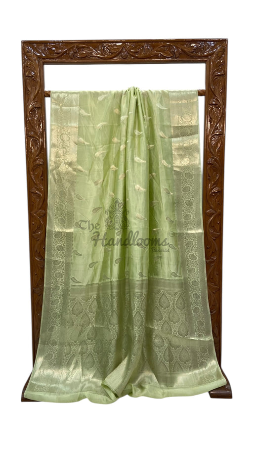 Pure Mango Silk Banarasi Handloom Saree - The Handlooms