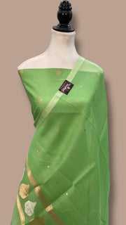 Pure Silk Handloom Banarasi Dress Material Kadua Boota With Kora Dupatta - The Handlooms