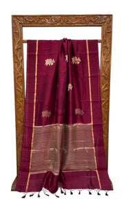 Pure Mango Silk Banarasi Handloom Saree - The Handlooms