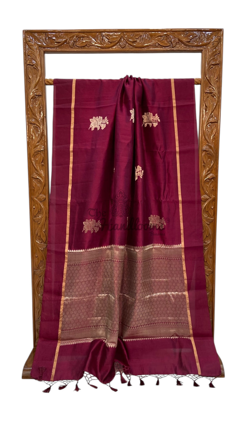 Pure Mango Silk Banarasi Handloom Saree - The Handlooms