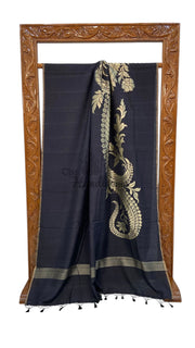 Moonga Georgette Handloom Banarasi Saree - The Handlooms