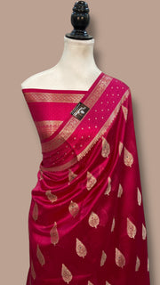 Pure Mango Silk Banarasi Handloom Saree - The Handlooms