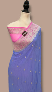 Pure Georgette Banarasi Saree - The Handlooms