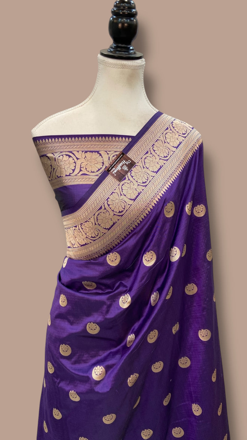 Madhuri Dixit Nene in our Pure Katan Silk Banarasi Handloom Saree - All Over Kadua Motifs - The Handlooms