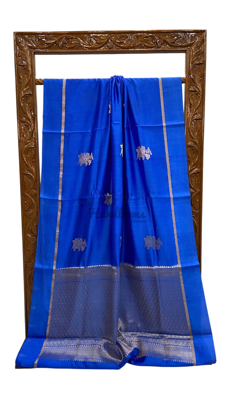 Pure Mango Silk Banarasi Handloom Saree - The Handlooms