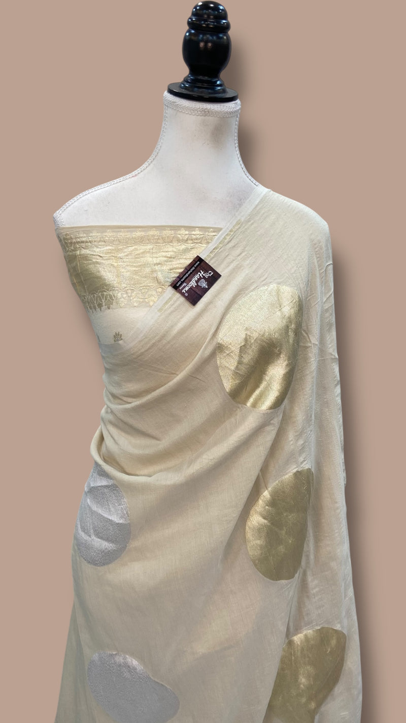 Moonga Georgette Handloom Banarasi Saree - The Handlooms