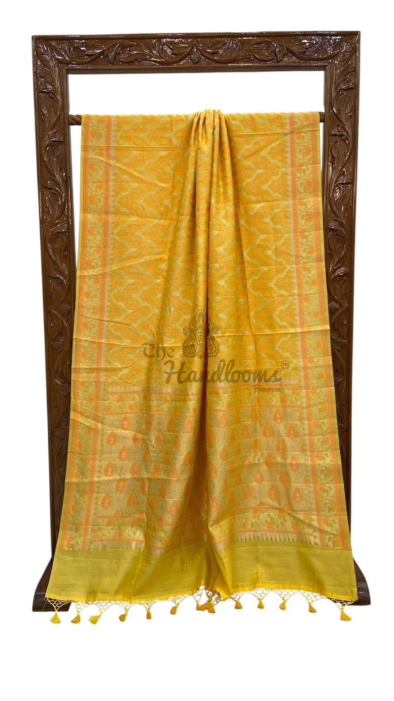 Pure Moonga Khaddi Handloom Banarasi Saree - The Handlooms