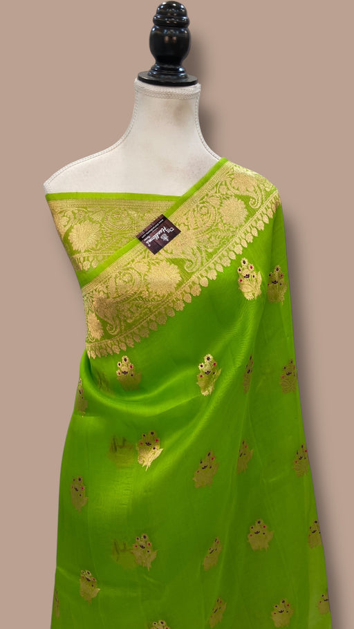 Pure Kora Handloom Banarasi Saree - The Handlooms