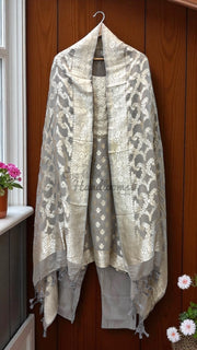 Khaddi Georgette Banarasi Dress material-Stitched jest - The Handlooms