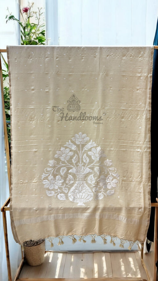 Pure Moonga handloom Dupatta - The Handlooms