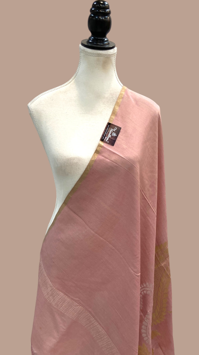 Pure Moonga handloom Dupatta - The Handlooms