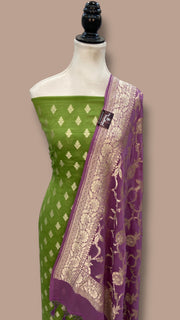 Khaddi Georgette Banarasi Dress material - The Handlooms