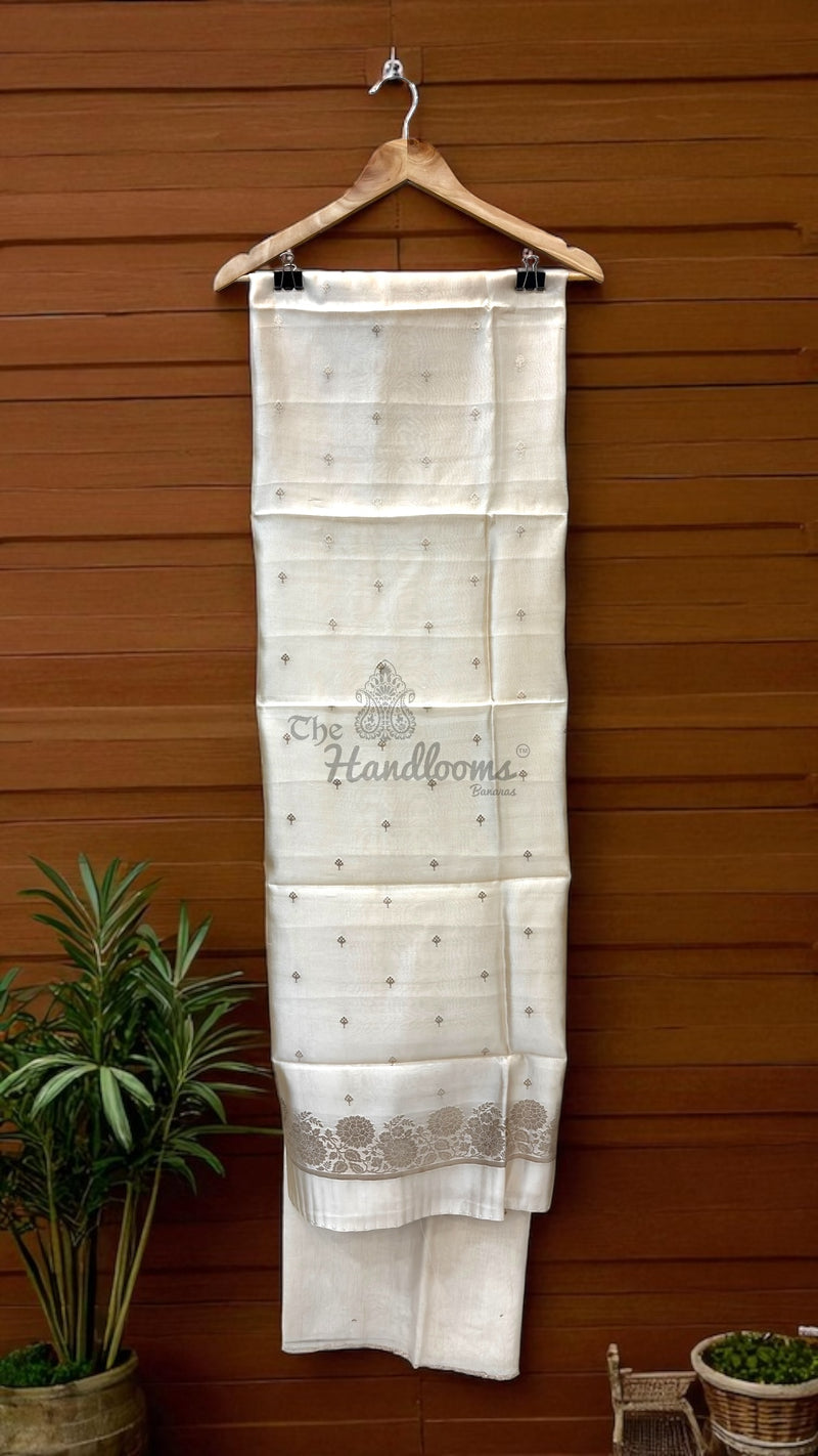 Pure Chiniya Silk Handlooms Banarasi Dress material - The Handlooms