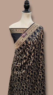 Shruti Haasan in Pure Katan Silk Banarasi Handloom Saree - All Over Jaal Work - The Handlooms