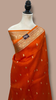 Pure Kora Handloom Banarasi Saree - The Handlooms