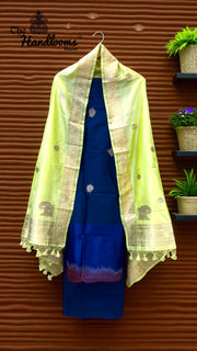 Pure Katan Silk Handlooms Banarasi Dress material - The Handlooms
