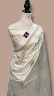Pure Mango Silk Banarasi Handloom Saree - The Handlooms