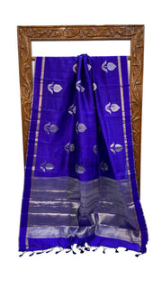 Pure Mango Silk Banarasi Handloom Saree - The Handlooms