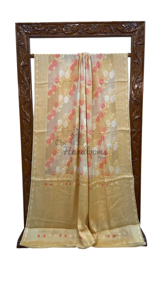 Pure Chiffon Khaddi Banarasi Saree - The Handlooms