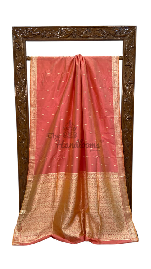 Pure Katan Silk Reshmi Zari Banarasi Handloom Saree - The Handlooms